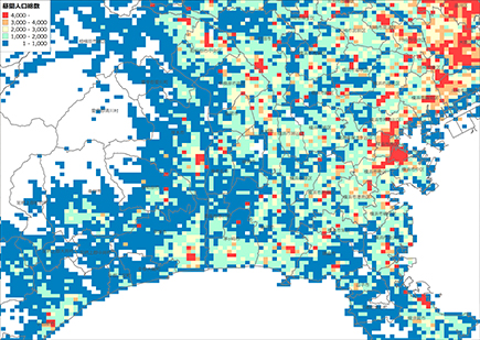 H27国勢調査 H26経済センサス等リンク地域メッシュ統計昼間人口 データベース エリアマーケティング 株式会社ゼンリンマーケティングソリューションズ